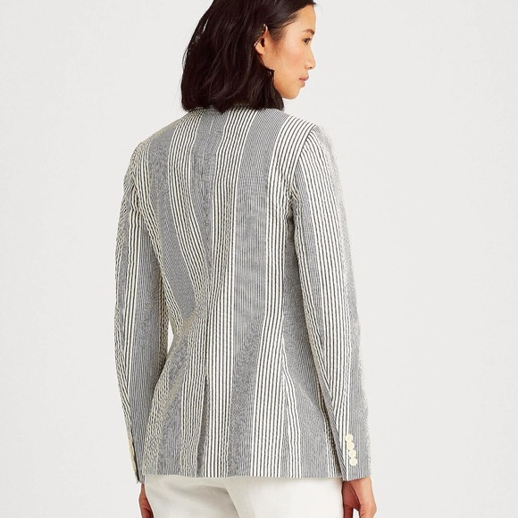 New Ralph Lauren Seersucker Cotton Sartorial Blazer jacket - Picture 4 of 11